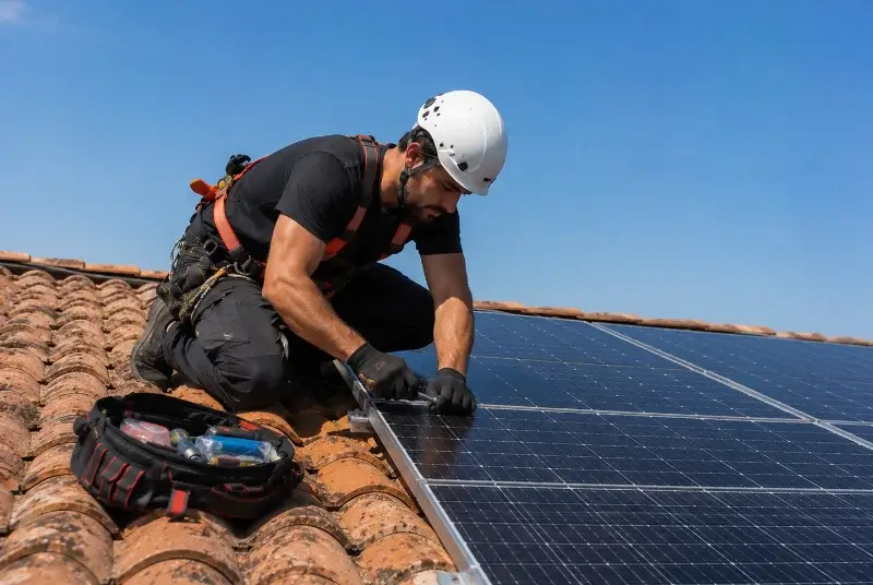 Maintenance et monitoring de panneaux solaires à la Tour